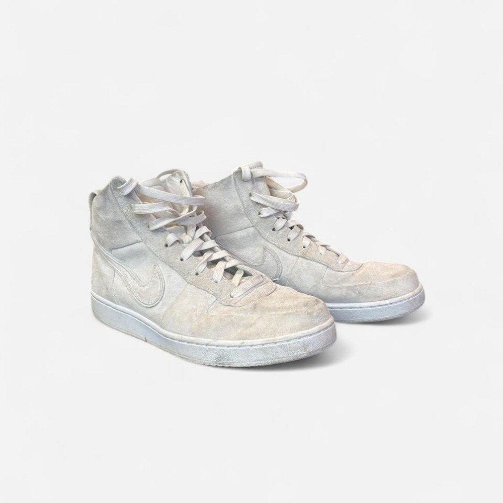 Nike Light Gray Suede High Top Sneakers Mens 8.5